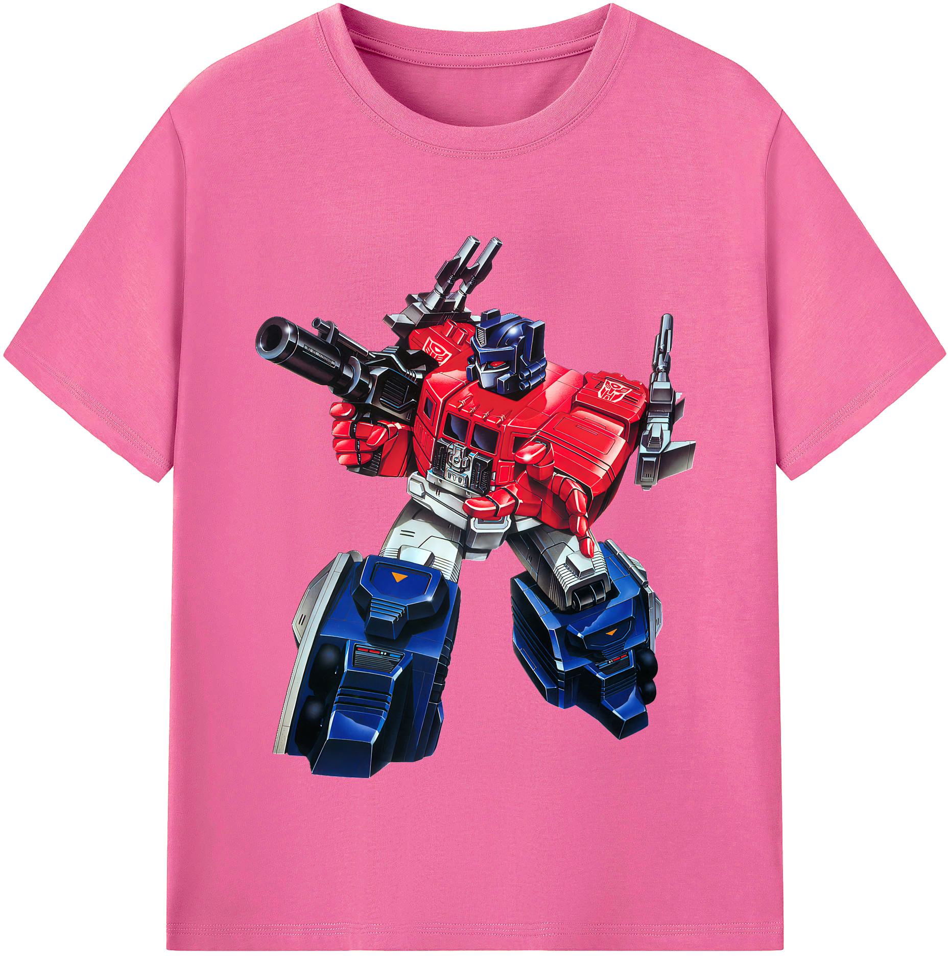 （画像用） Transformers トランスフォーマー レディースカジュアルプリントTシャツ（綿100％）